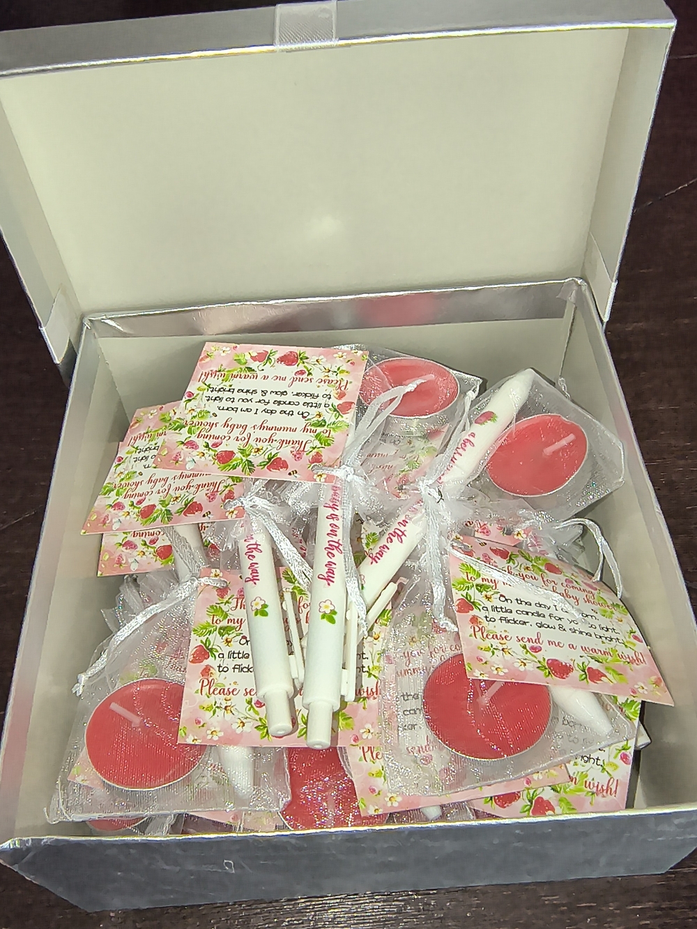 Berry Sweet Baby Shower Party Favors set of 15